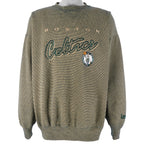 NBA (Lee) - Boston Celtics Embroidered Crew Neck Sweatshirt 1990s X-Large Vintage Retro Basketball
