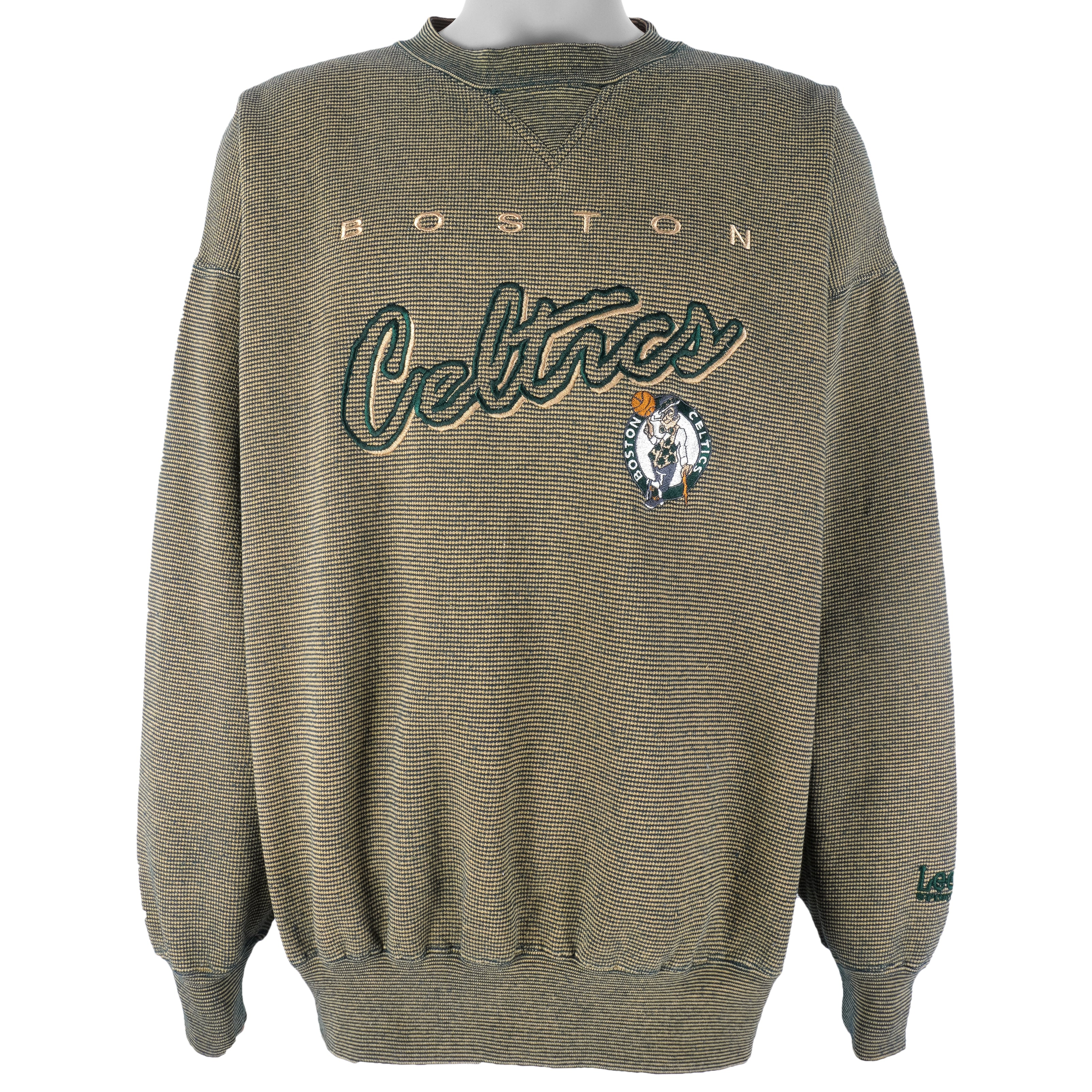 NBA (Lee) - Boston Celtics Embroidered Crew Neck Sweatshirt 1990s X-Large Vintage Retro Basketball