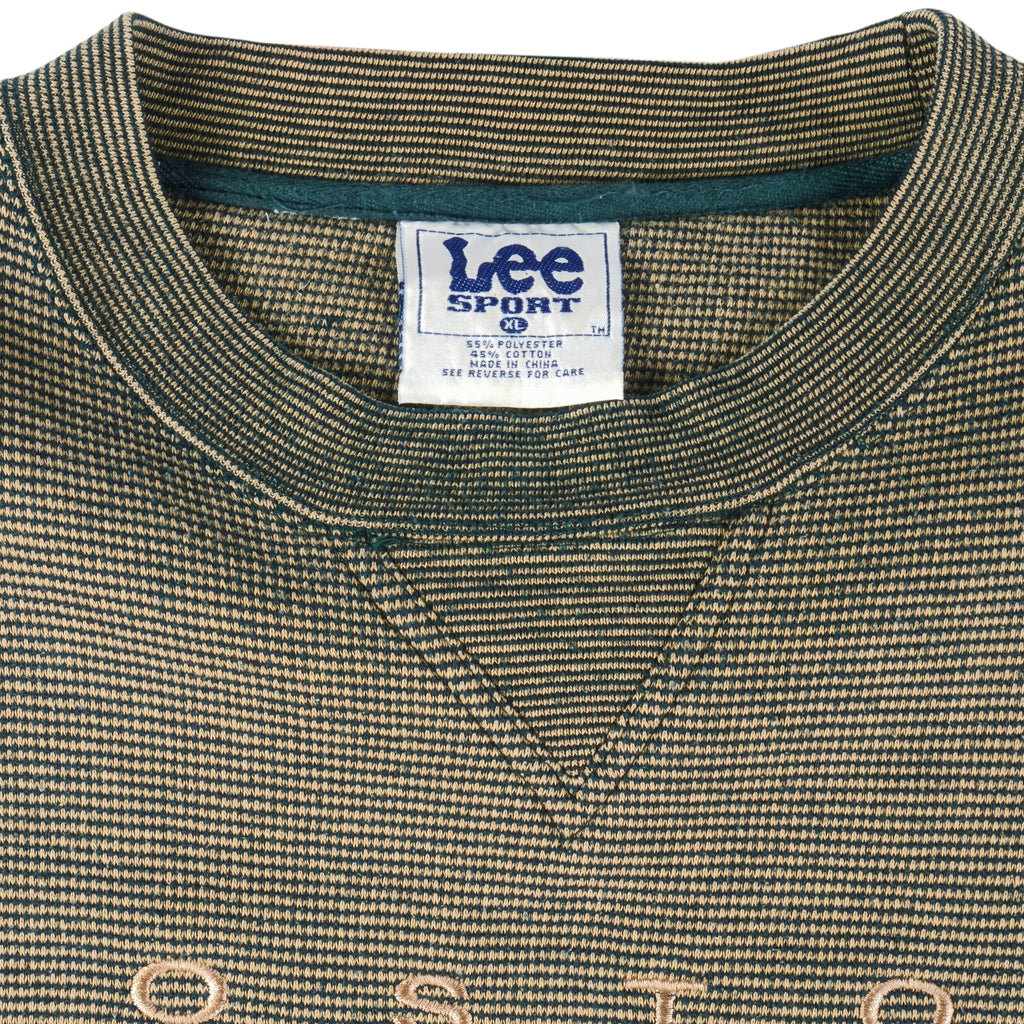 NBA (Lee) - Boston Celtics Embroidered Crew Neck Sweatshirt 1990s X-Large Vintage Retro Basketball