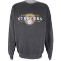 NFL (Lee) - Pittsburgh Steelers Embroidered Sweatshirt 1990s Medium Vintage Retro Football