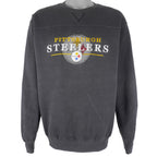 NFL (Lee) - Pittsburgh Steelers Embroidered Sweatshirt 1990s Medium Vintage Retro Football