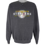 NFL (Lee) - Pittsburgh Steelers Embroidered Sweatshirt 1990s Large