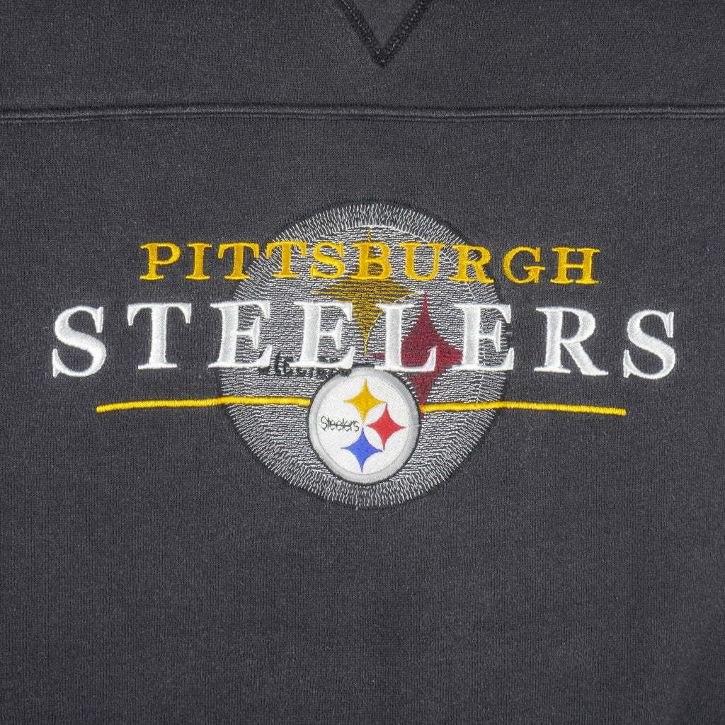 NFL (Lee) - Pittsburgh Steelers Embroidered Sweatshirt 1990s Medium Vintage Retro Football