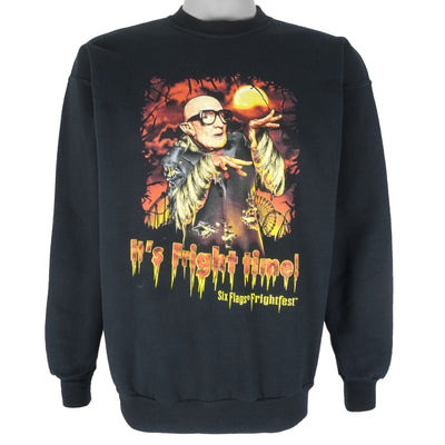 Vintage - Six Flags Frightfest Crew Neck Sweatshirt Medium