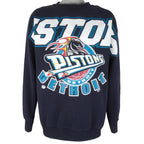 NBA (MJ) - Detroit Pistons Big Spell-Out Sweatshirt 1990s Large Vintage Retro Basketball
