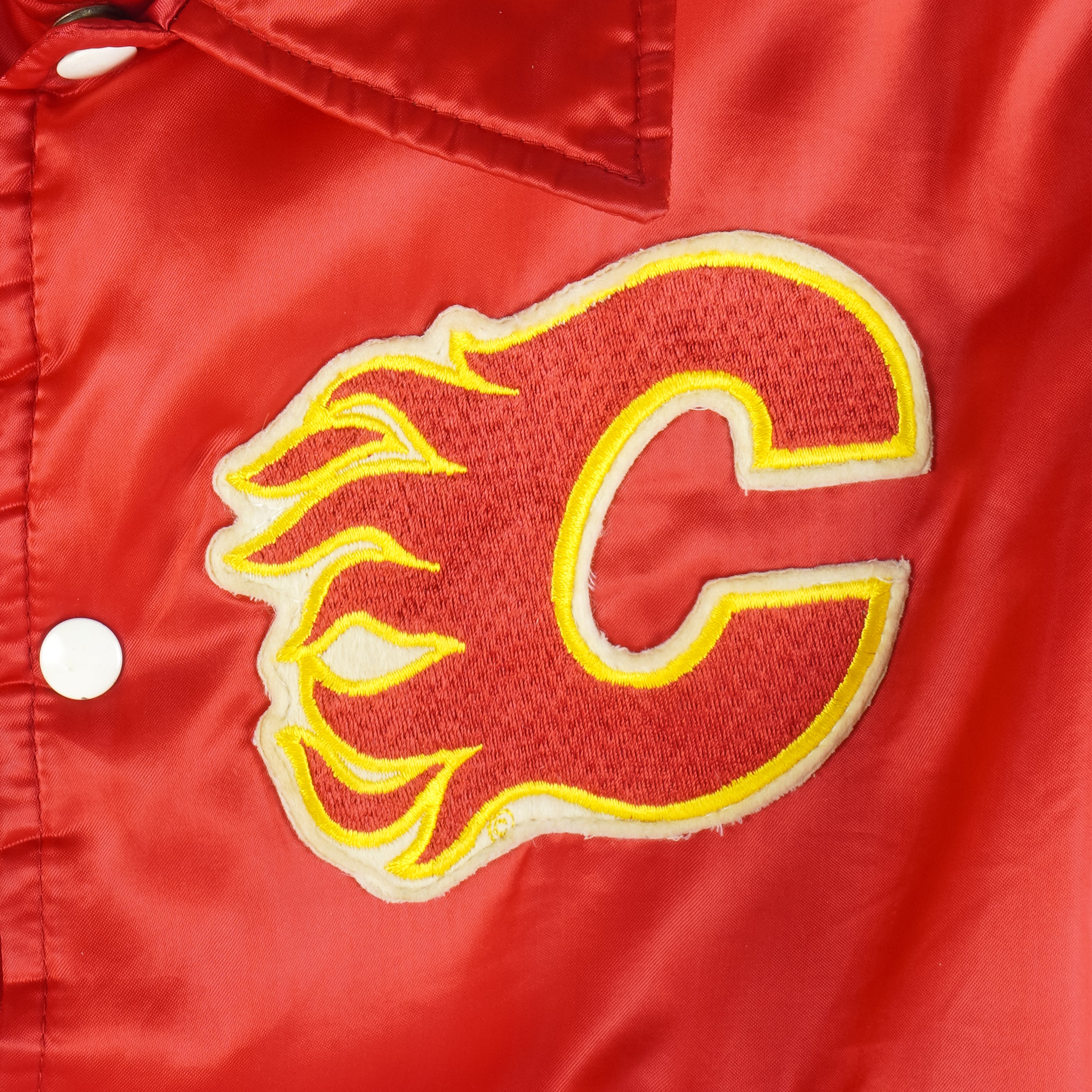 Heavyweight Satin Jacket Calgary Flames