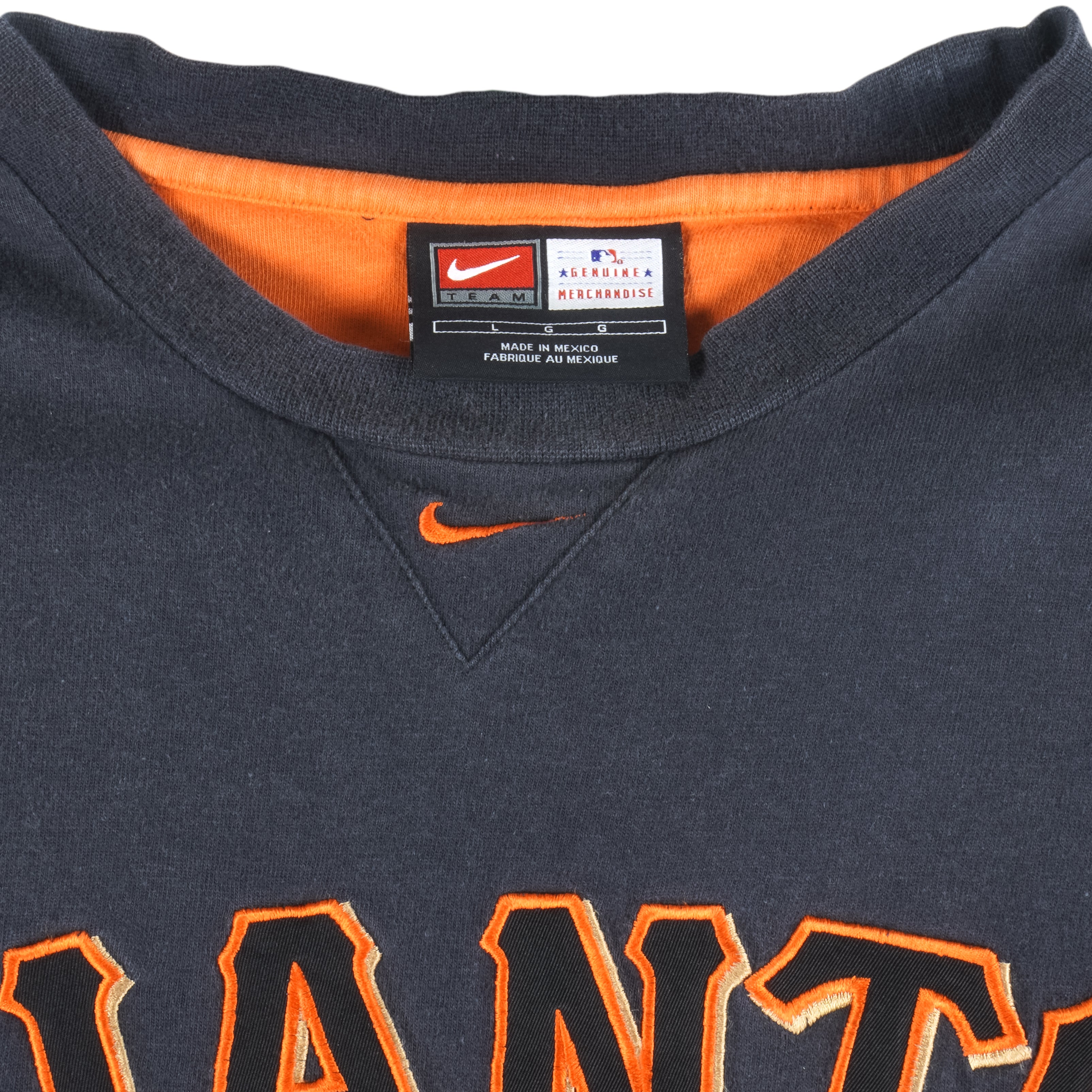Nike - San Francisco Giants Embroidered T-Shirt 2000s Large Vintage Retro baseball