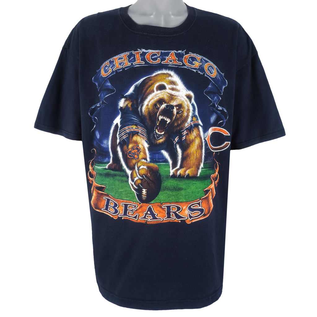 NFL - Chicago Bears x Animal T-Shirt 1990s XX-Large Vintage Retro Football