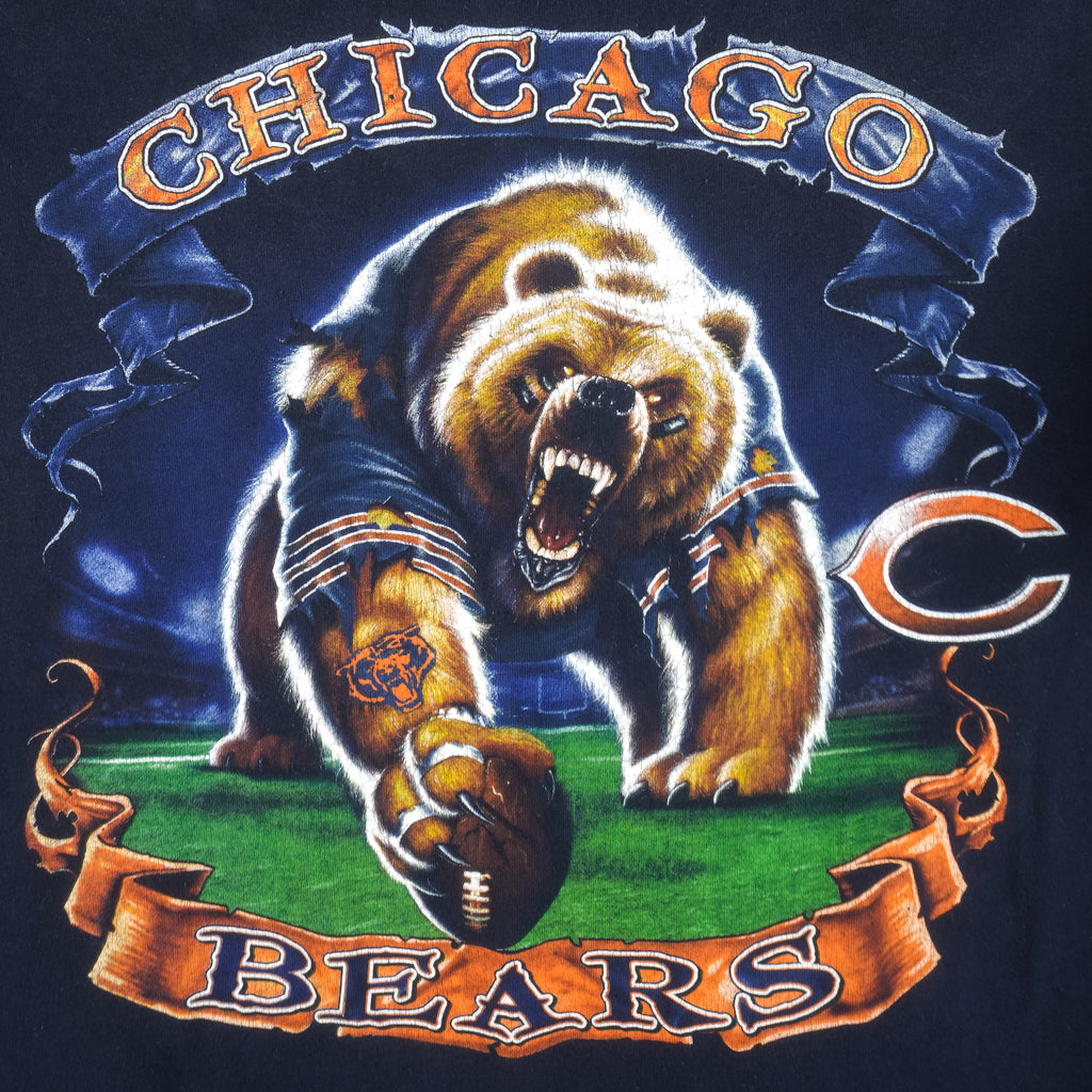 NFL - Chicago Bears x Animal T-Shirt 1990s XX-Large Vintage Retro Football