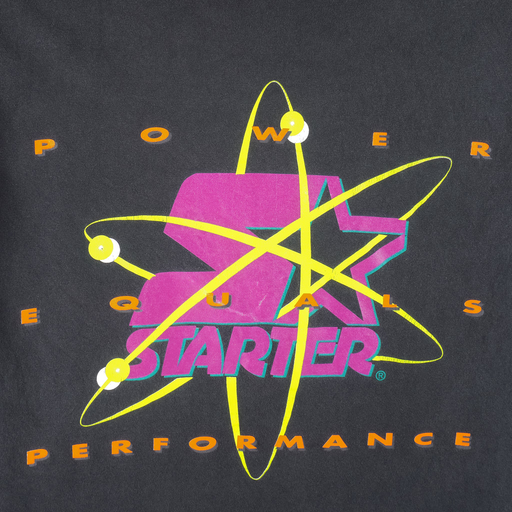Starter - Power Equals Performance Spell-Out T-Shirt 1990s Large Vintage Retro