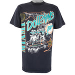 NFL (Nutmeg) - Miami Dolphins Stadium Map T-Shirt 1990s Large