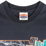 NFL (Nutmeg) - Miami Dolphins Stadium Map T-Shirt 1992 Large Vintage Retro football