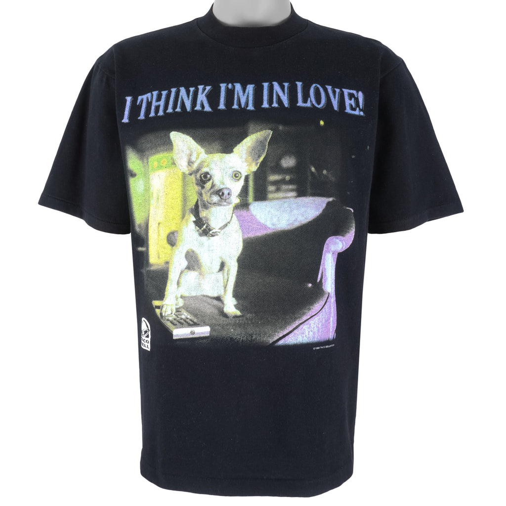 Vintage - I Think I'm In Love Taco Bell T-Shirt 1998 Large Vintage Retro