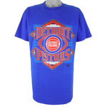 NBA (Home Team) - Detroit Pistons Champions Single Stitch T-Shirt 1990s X-Large