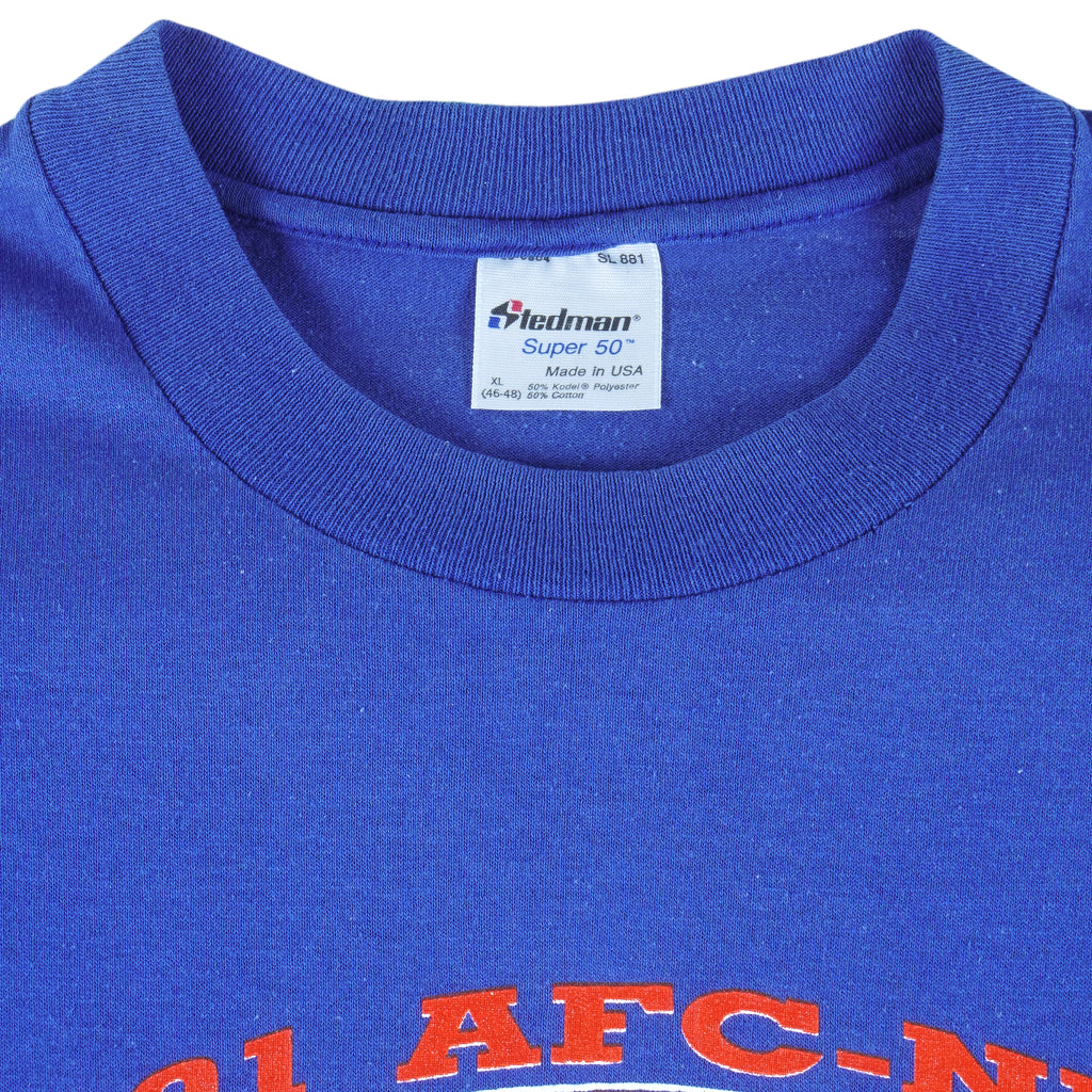 NFL (Stedman) - Broncos VS Lions AFC-NFC Hall Of Fame Game T-Shirt 1991 X-Large