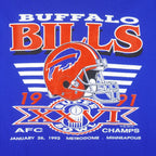 NFL (Trench) - Buffalo Bills Big Spell-Out T-Shirt 1992 X-Large Vintage Retro Football