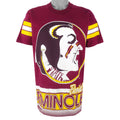 NCAA (Salem) - Florida State Seminoles Big Spell-Out T-Shirt 1990s Large Vintage Retro Football College