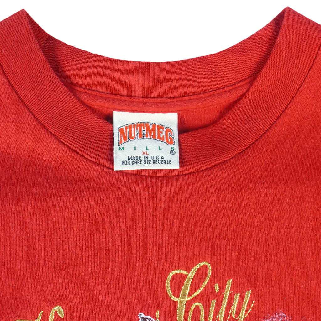 NFL (Nutmeg) - Kansas City Chiefs Locker Room T-Shirt 1990s X-Large Vintage Retro Football