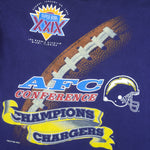 NFL (True Fan) - San Diego Chargers Single Stitch T-Shirt 1994 Large Vintage Retro Football