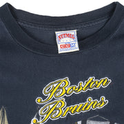 NHL (Nutmeg CCm) - Boston Bruins Locker Room Single Stitch T-Shirt 1990s X-Large Vintage Retro Hockey