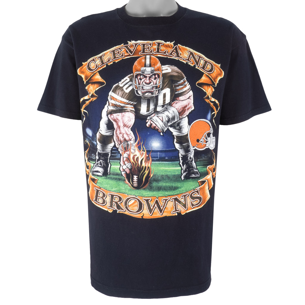 NFL - Cleveland Browns Spell-Out T-Shirt 1990s Large Vintage Retro Football