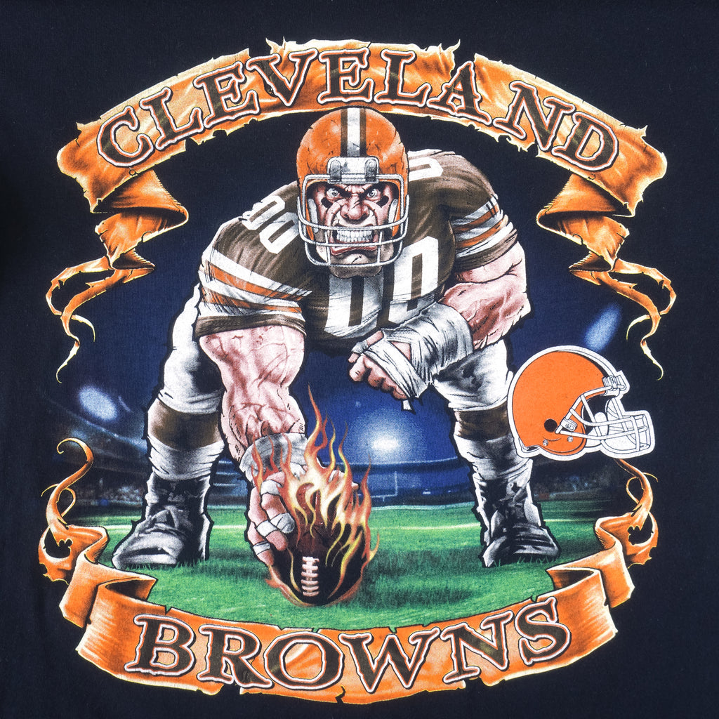 NFL - Cleveland Browns Spell-Out T-Shirt 1990s Large Vintage Retro Football