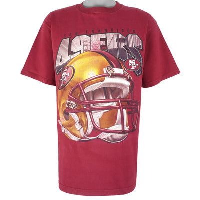 NFL (Lee) - San Francisco 49ers Helmet T-Shirt 1990s Large