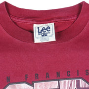 NFL (Lee) - San Francisco 49ers Helmet T-Shirt 1990s Large Vintage Retro Football