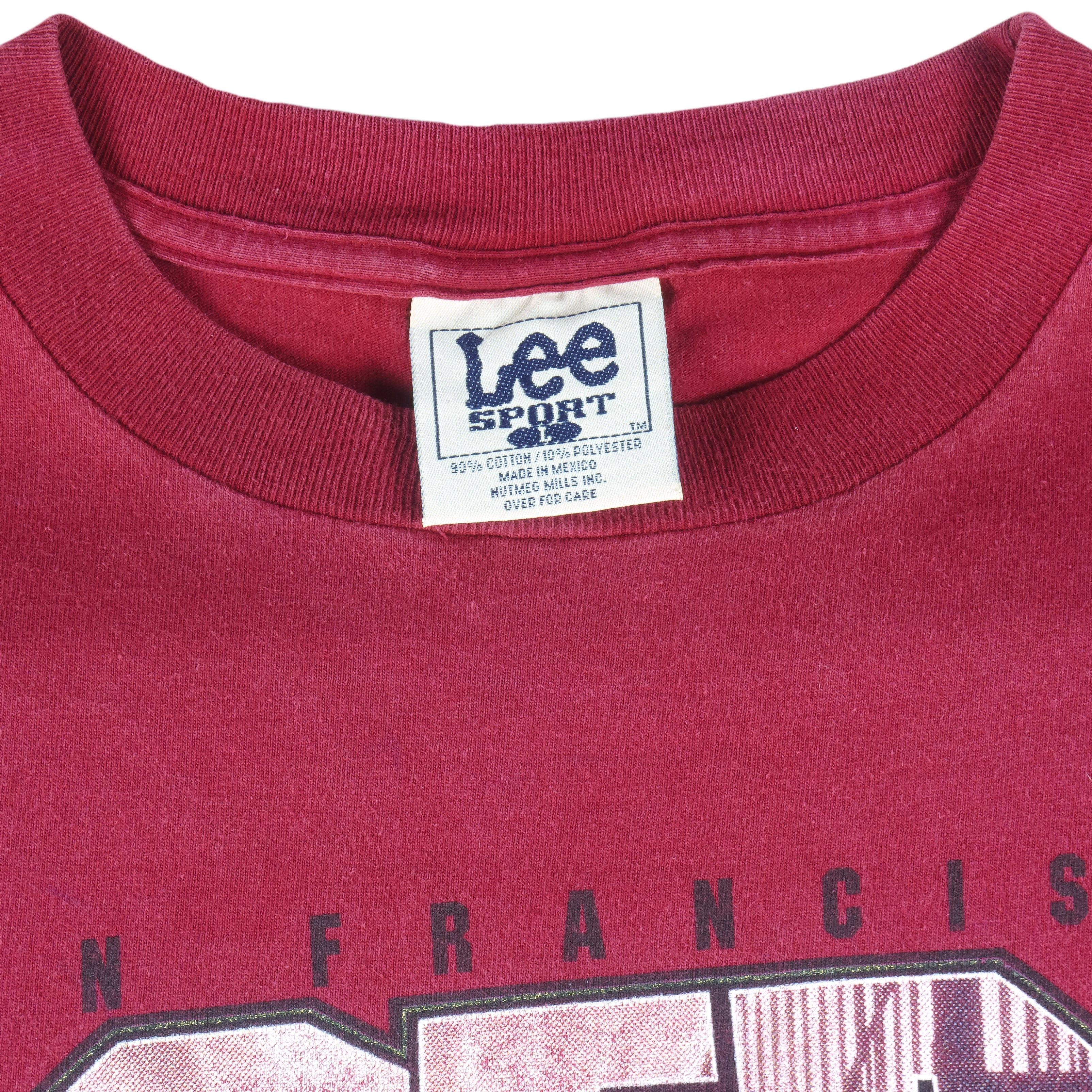NFL (Lee) - San Francisco 49ers Helmet T-Shirt 1990s Large Vintage Retro Football