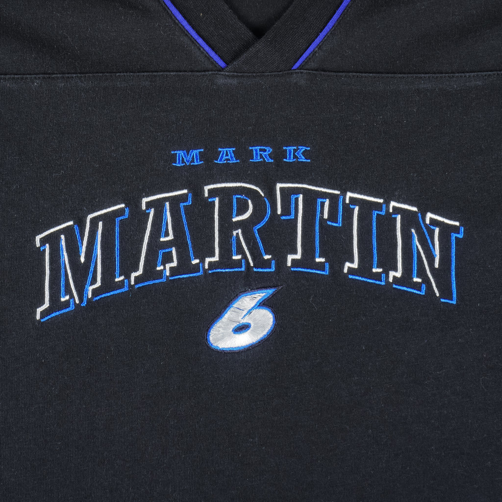 NASCAR (Chase) - Mark Martin No. 6 T-Shirt 1990s Large Vintage Retro