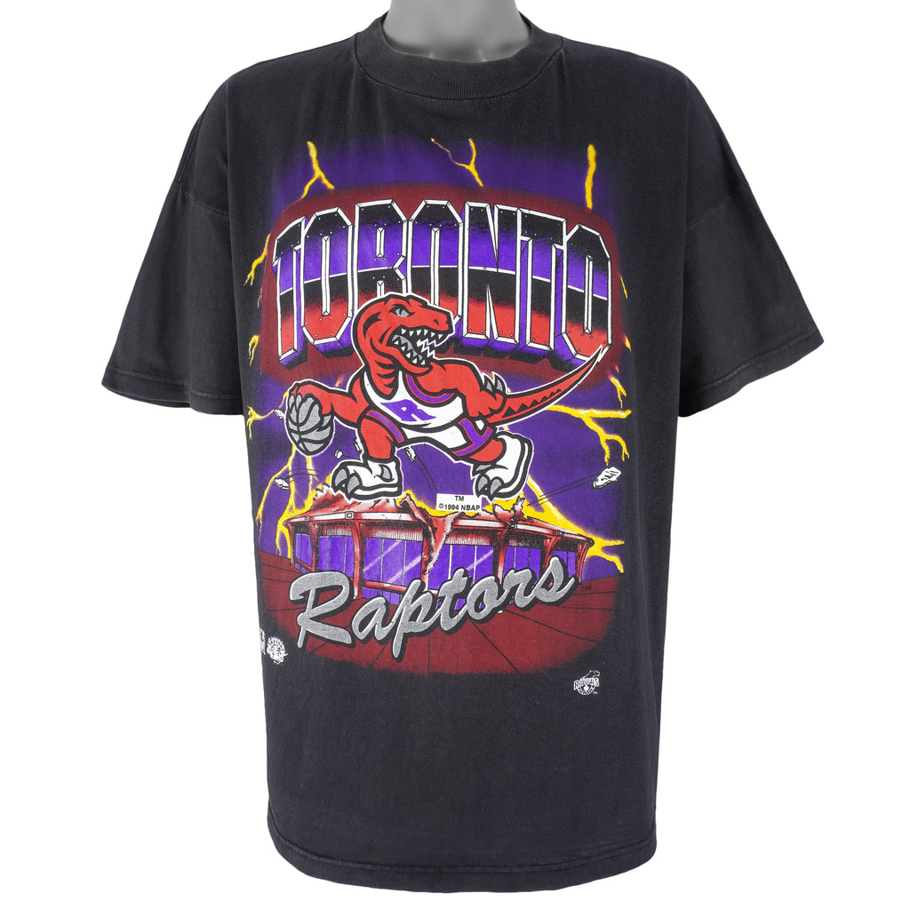 NBA (Ravens) - Toronto Raptors Single Stitch T-Shirt 1990s Large Vintage Retro Basketball