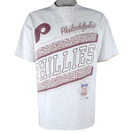 MLB (Signal Sports) - Philadelphia Phillies National League T-Shirt 1991 Large Vintage Retro Baseball