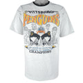 NHL - Pittsburgh Penguins Back To Back Champions T-Shirt 1992 Large Vintage Retro Hockey