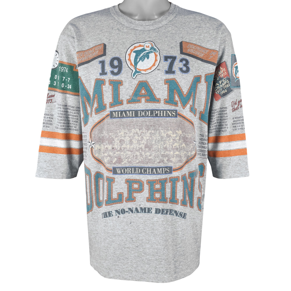 NFL (Long Gone) - Miami Dolphins 1973 World Champs T-Shirt 1992 X-Large vintage Retro football
