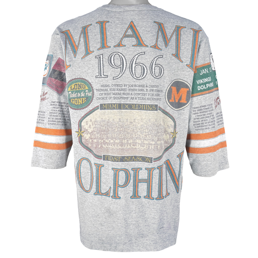 NFL (Long Gone) - Miami Dolphins 1973 World Champs T-Shirt 1992 X-Large vintage Retro football