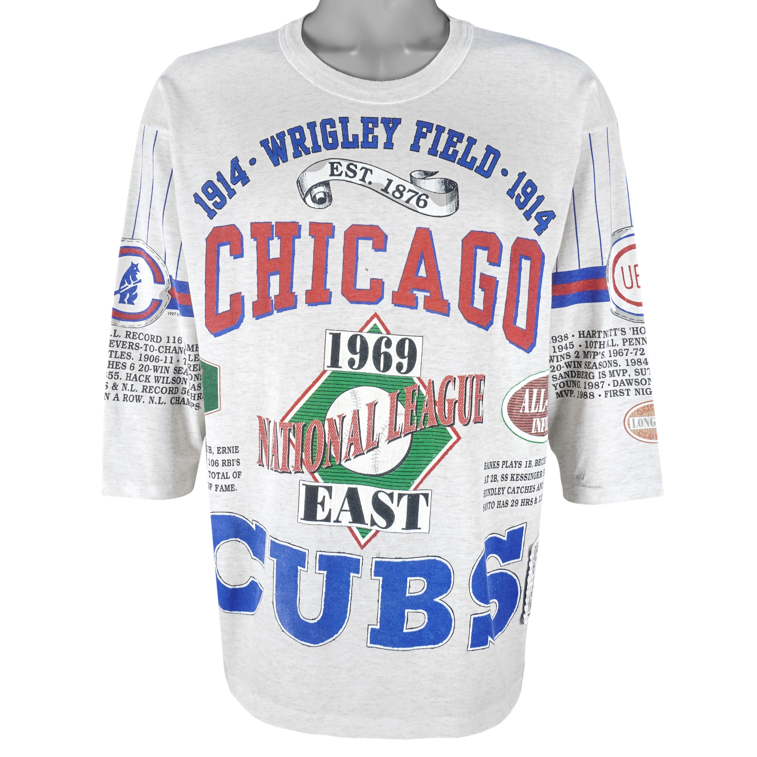 MLB (Long Gone) - Chicago Cubs National League East T-Shirt 1990s X-Large Vintage Retro Baseball