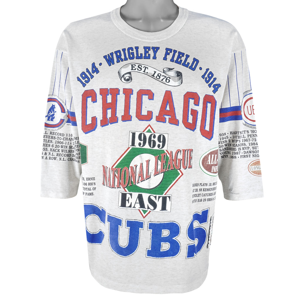 MLB (Long Gone) - Chicago Cubs National League East T-Shirt 1990s X-Large Vintage Retro Baseball