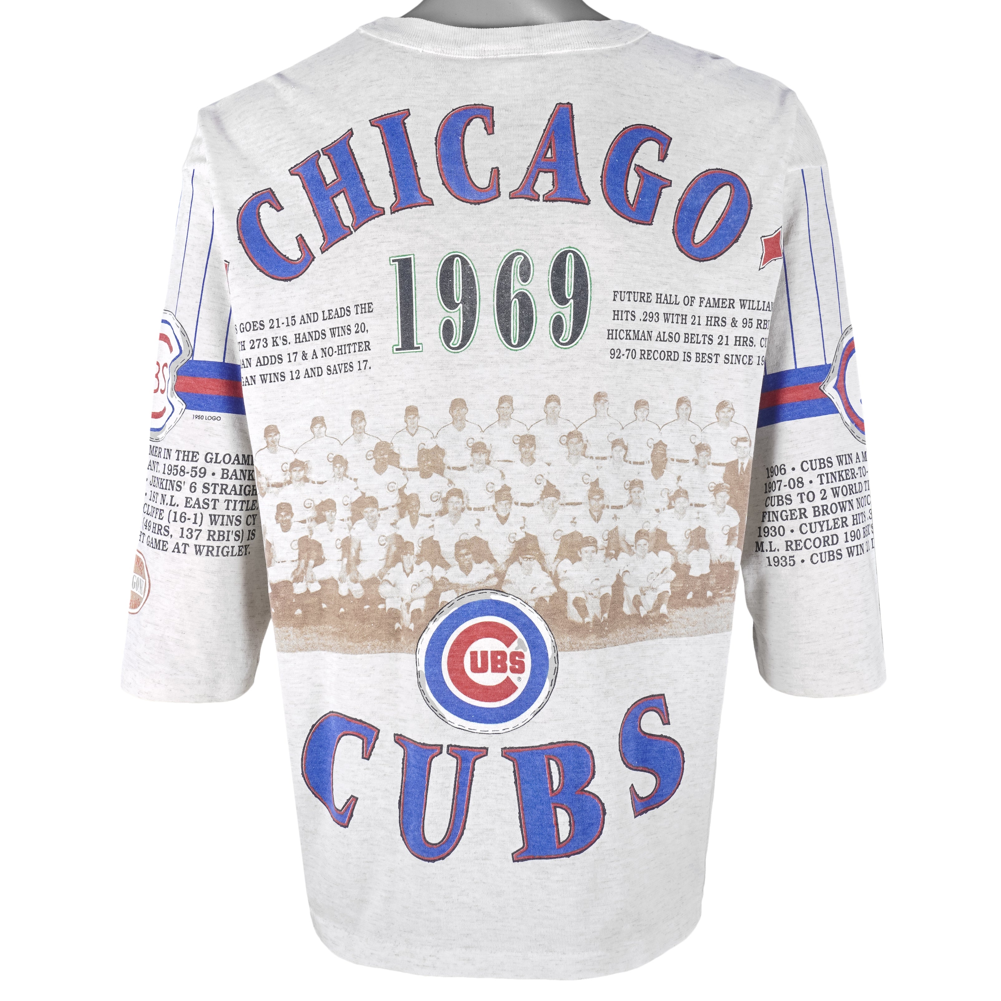 MLB (Long Gone) - Chicago Cubs National League East T-Shirt 1990s X-Large Vintage Retro Baseball