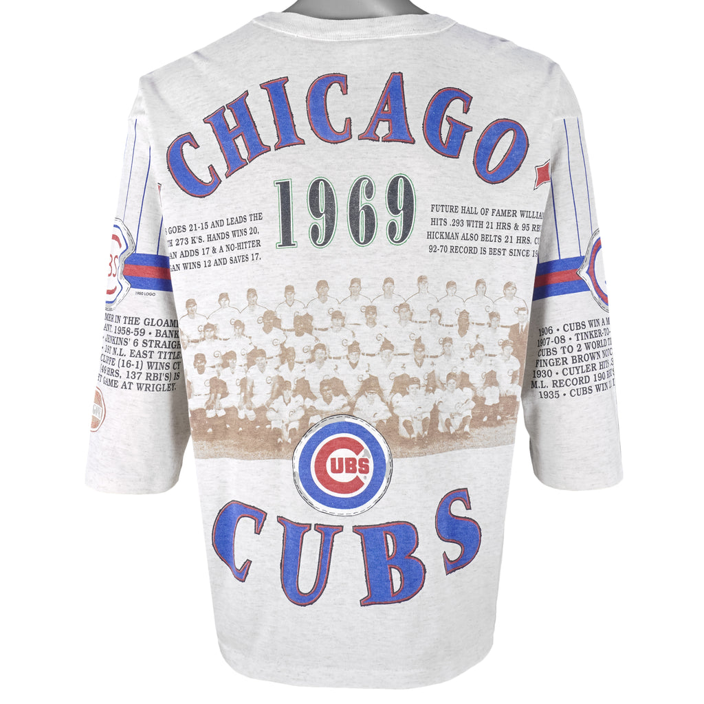 MLB (Long Gone) - Chicago Cubs National League East T-Shirt 1990s X-Large Vintage Retro Baseball