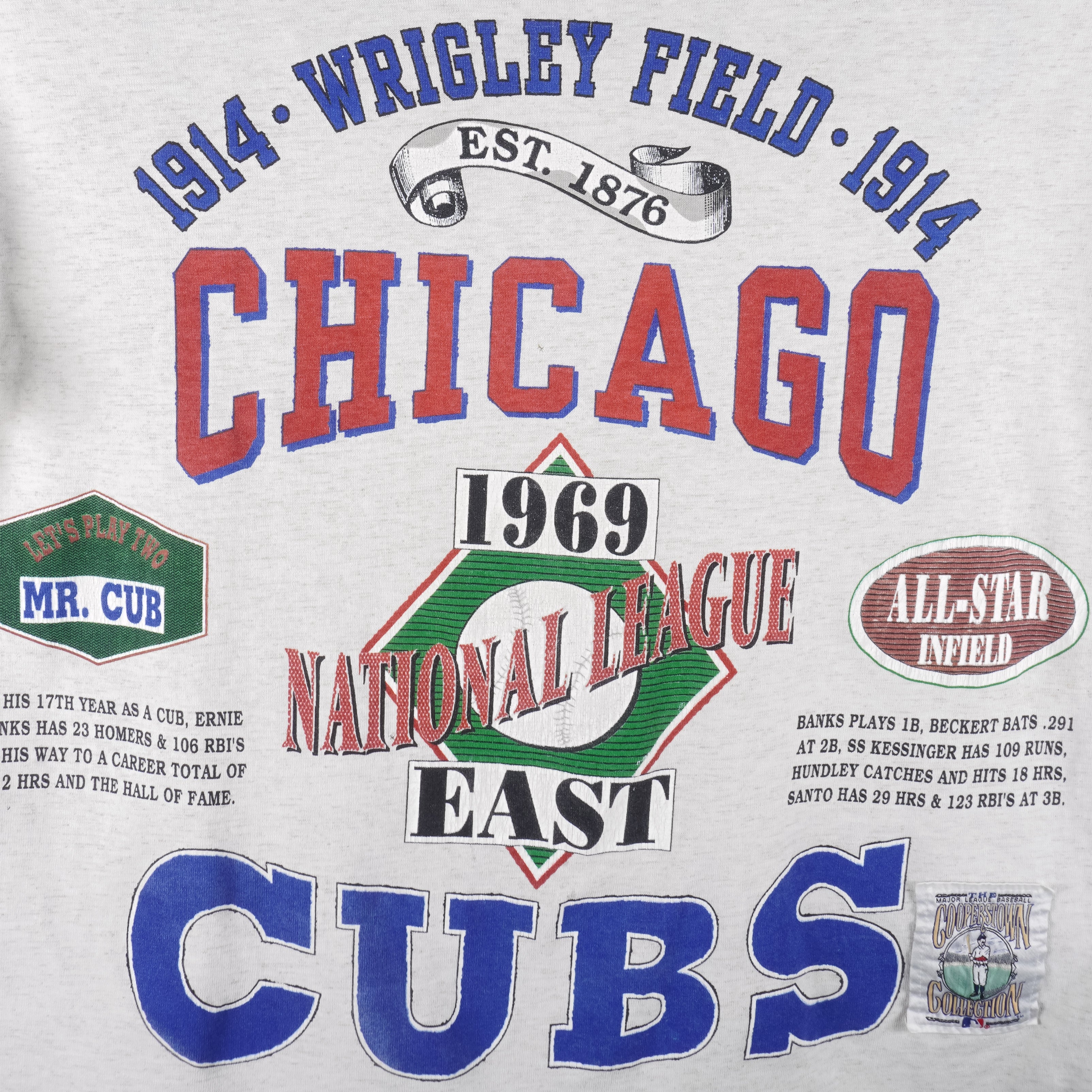 Vintage MLB (Long Gone) - Chicago Cubs National League East T-Shirt 1990s  X-Large – Vintage Club Clothing