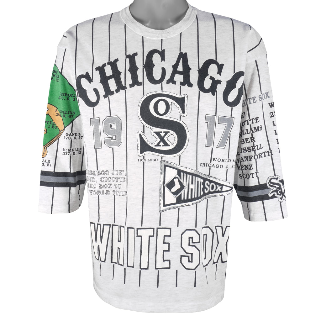 MLB (Long Gone) - Chicago White Sox 1917 World Series T-Shirt 1991 X-Large Vintage Retro Baseball
