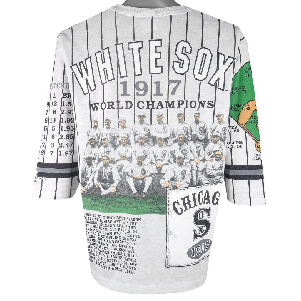 MLB (Long Gone) - Chicago White Sox 1917 World Series T-Shirt 1991 X-Large Vintage Retro Baseball