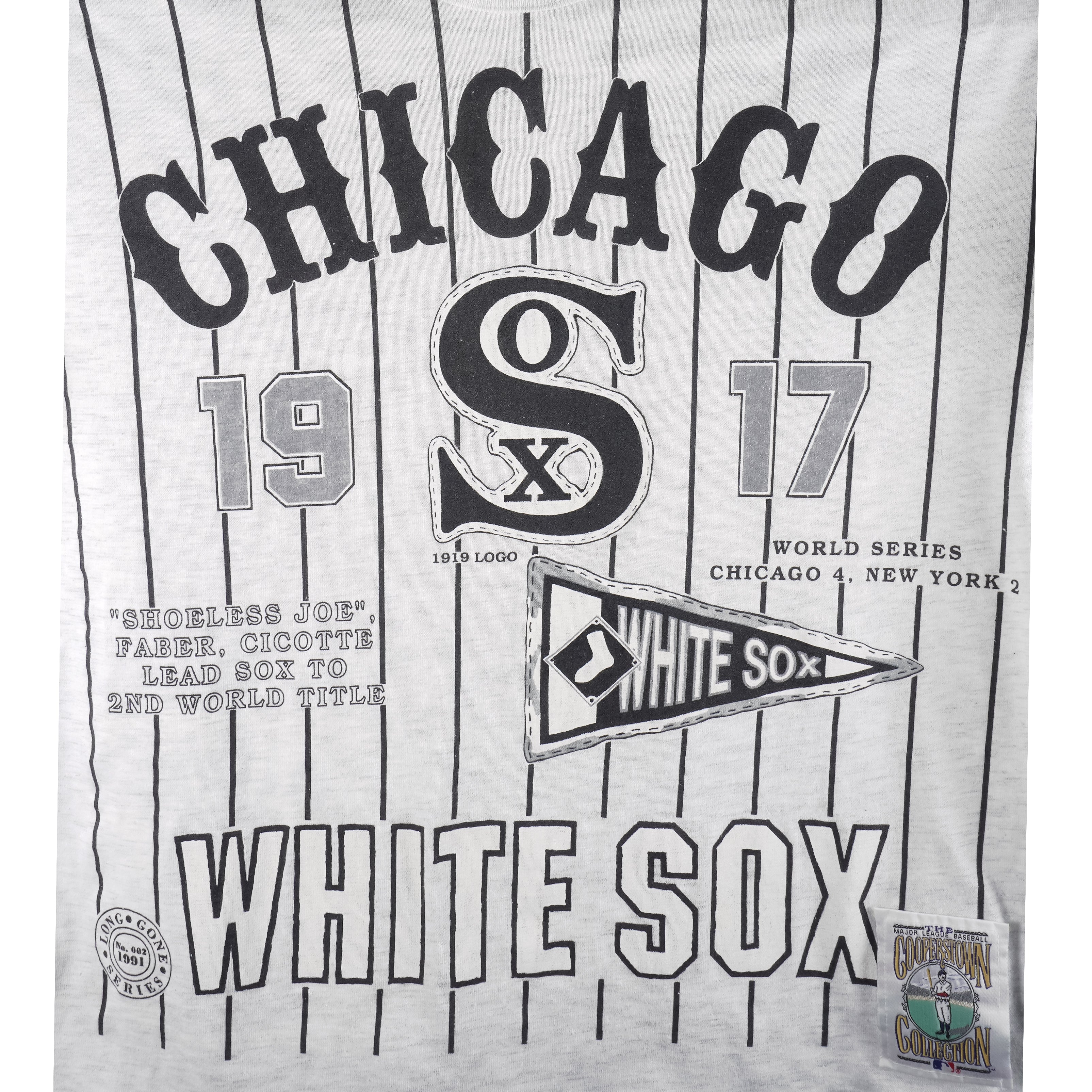 MLB (Long Gone) - Chicago White Sox 1917 World Series T-Shirt 1991 X-Large Vintage Retro Baseball