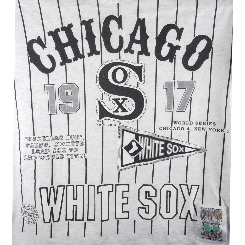 MLB (Long Gone) - Chicago White Sox 1917 World Series T-Shirt 1991 X-Large Vintage Retro Baseball