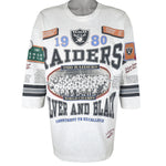 NFL (Long Gone) - Raiders Silver And Black World Champs T-Shirt 1993 X-Large