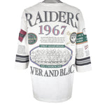 NFL (Long Gone) - Raiders Silver And Black Commitment To Excellence T-Shirt 1993 X-Large Vintage Retro Football
