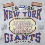 NFL (Long Gone) - New York Giants the Big Blue 1986 Champs T-Shirt 1992 X-Large