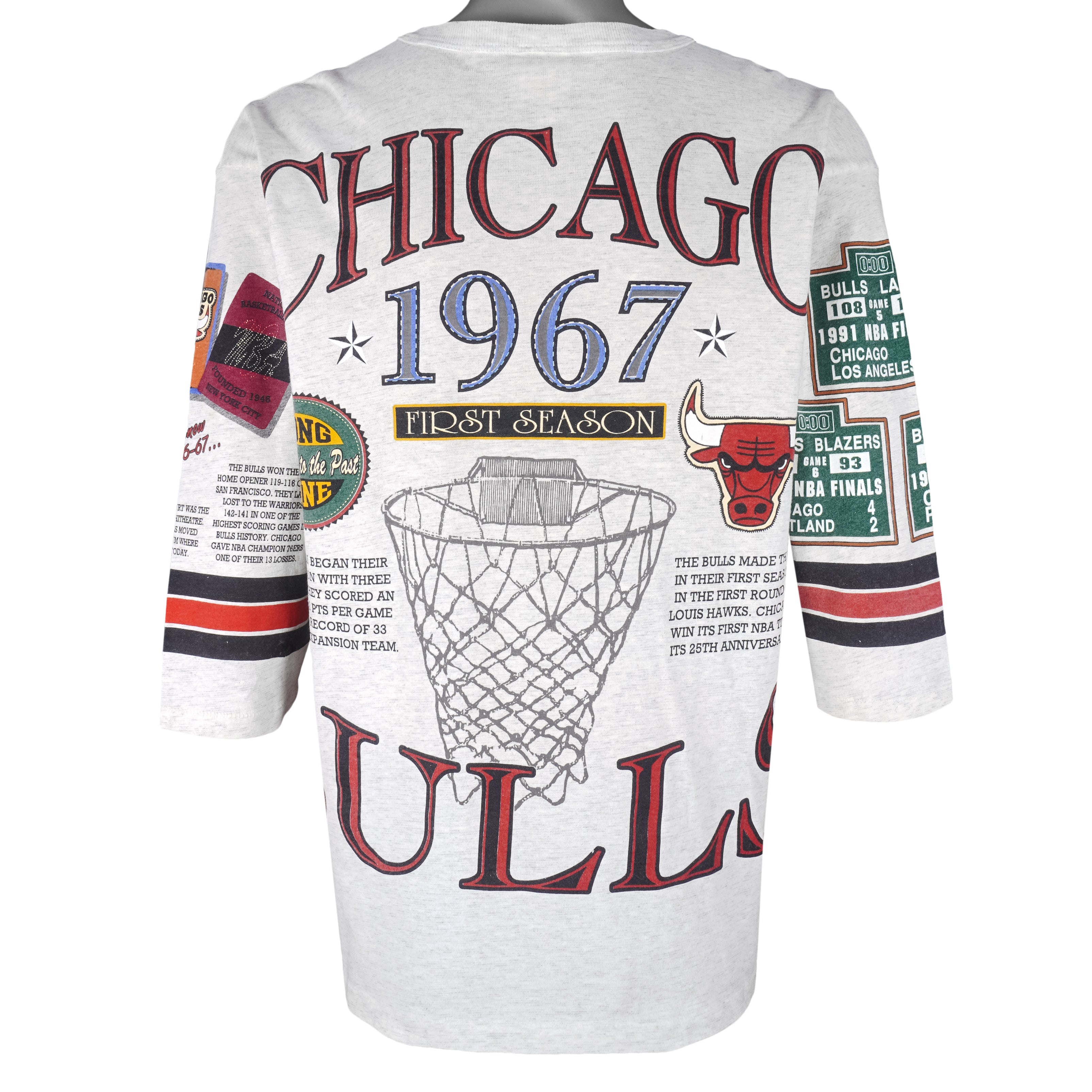 New Era - Chicago Bulls NBA Throwback Graphic T-shirt