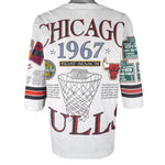 NBA (Long Gone) - Chicago Bulls 3 NBA World Champions T-Shirt 1993 Large Vintage Retro Basketball