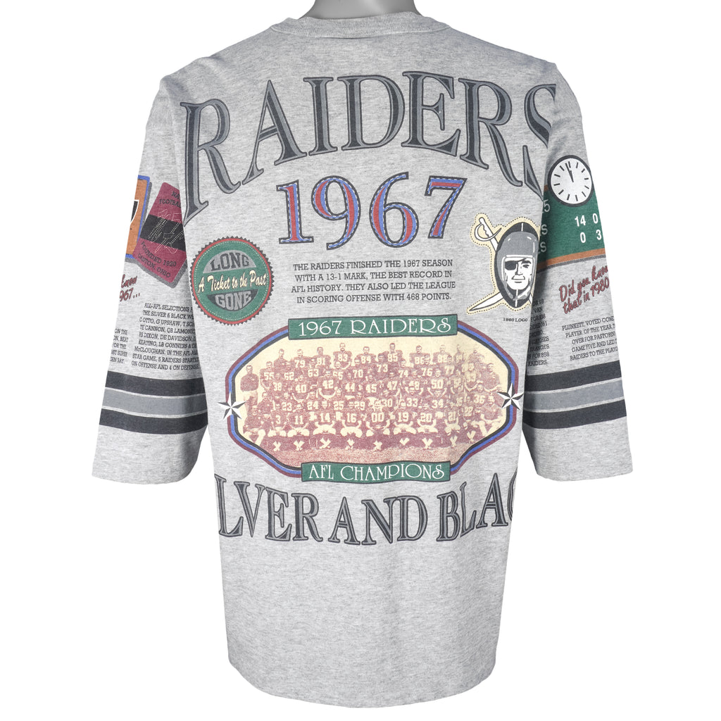 NFL (Long Gone) - Raiders Super Bowl XV Champions T-Shirt 1992 X-Large Vintage Retro Football